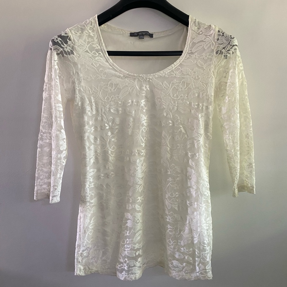 NY Collection Lace Top